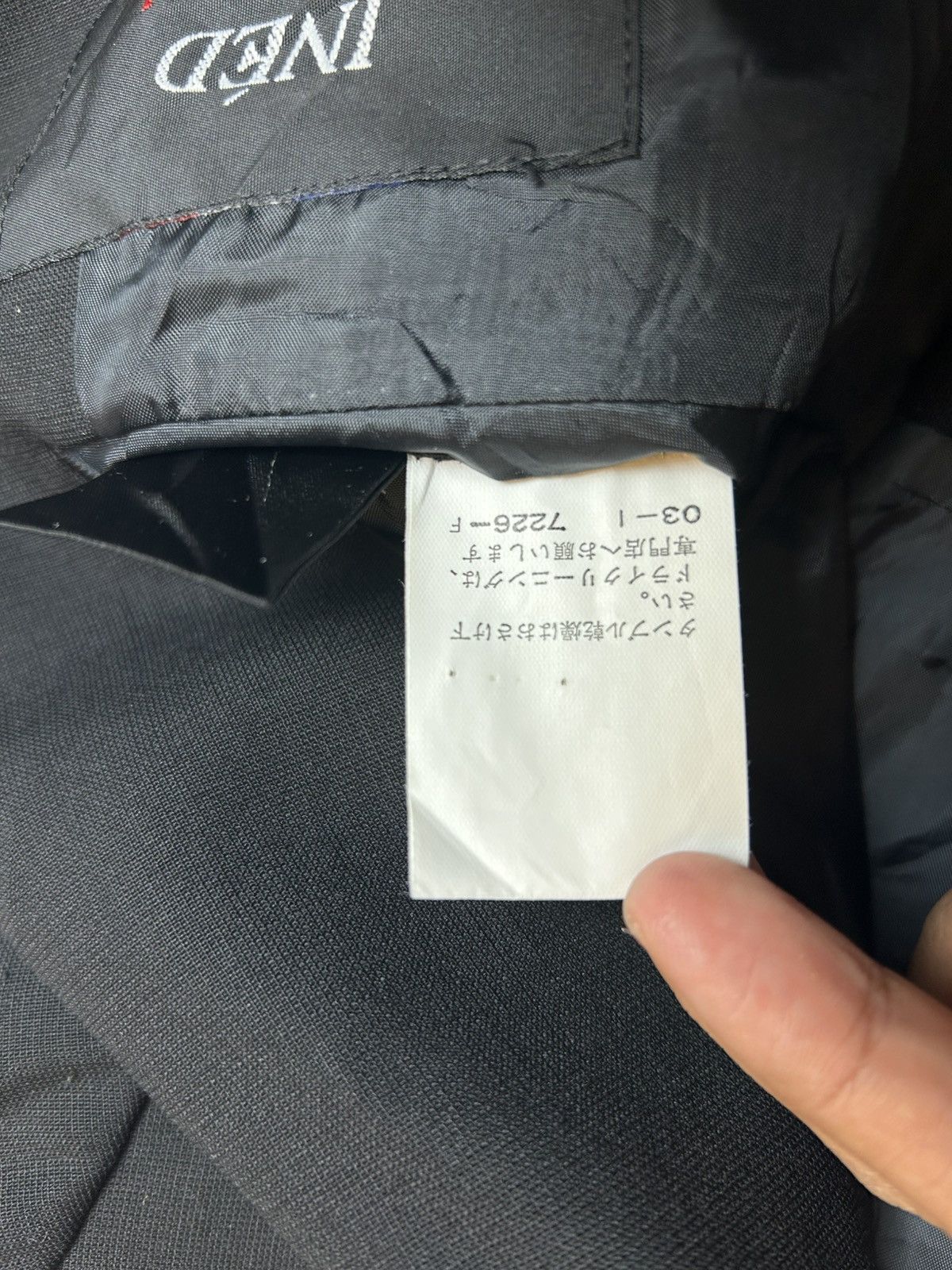 Designer × Japanese Brand × Yohji Yamamoto INED YOHJI YAMAMOTO SINGLE BREAST BLAZER Size XS / US 0-2 / IT 36-38 - 8 Thumbnail