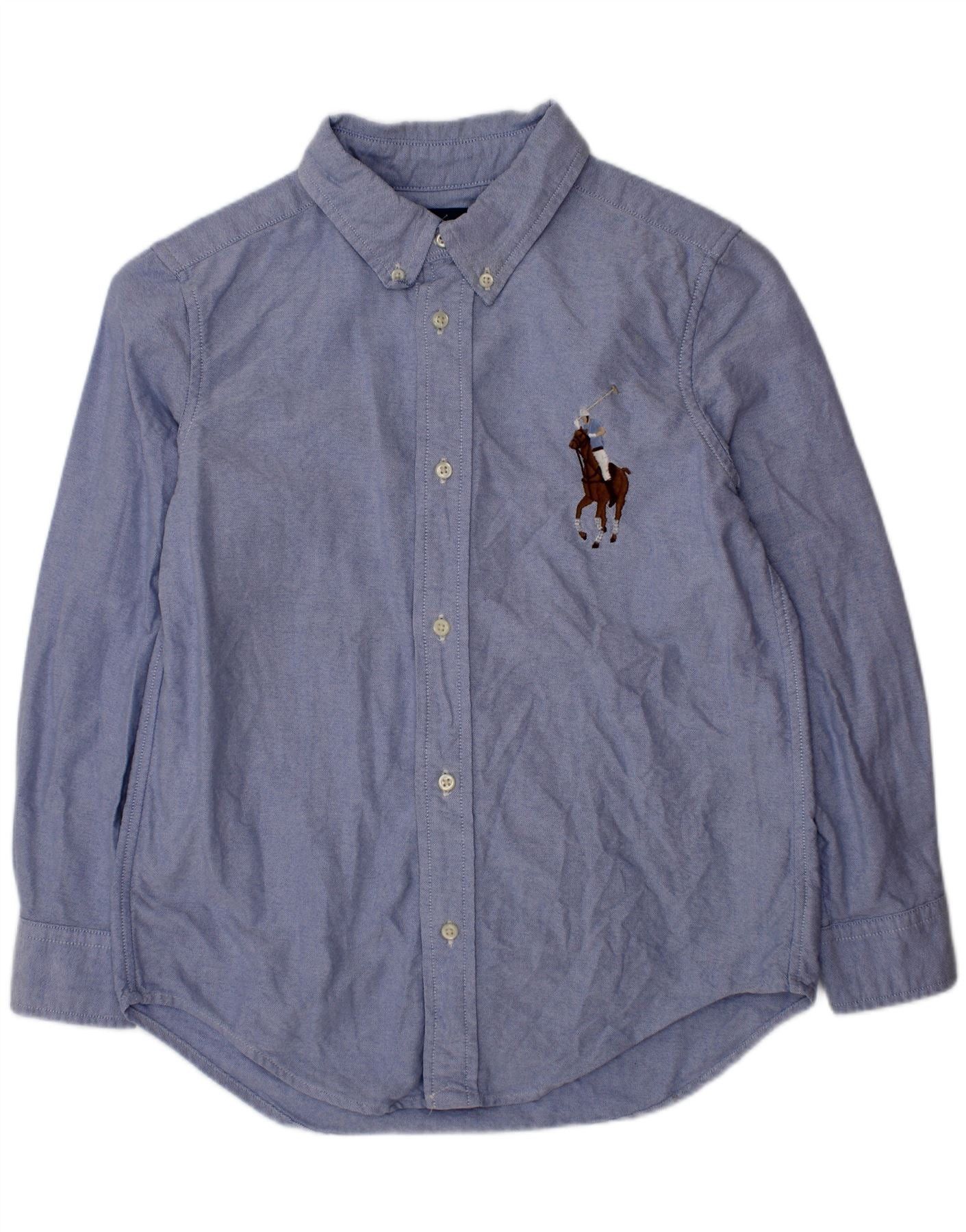 Ralph Lauren Boys Shirt 6-7 Years Blue Cotton Size XS / US 0-2 / IT 36-38 - 1 Thumbnail