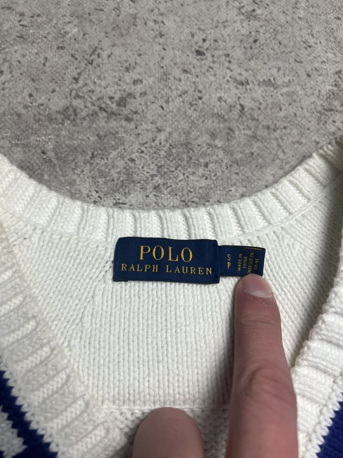 Polo Ralph Lauren Vintage 90s Preppy Knit V-neck Sweater Tennis Size S Size US S / EU 44-46 / 1 - 4 Thumbnail