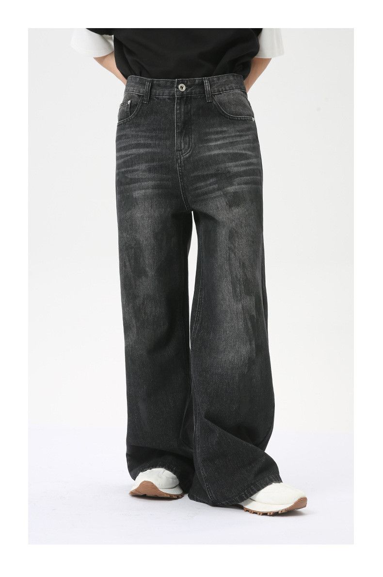 Japanese Brand × Jean American street fashion dirty straight jeans trend Size US 32 / EU 48 - 3 Thumbnail