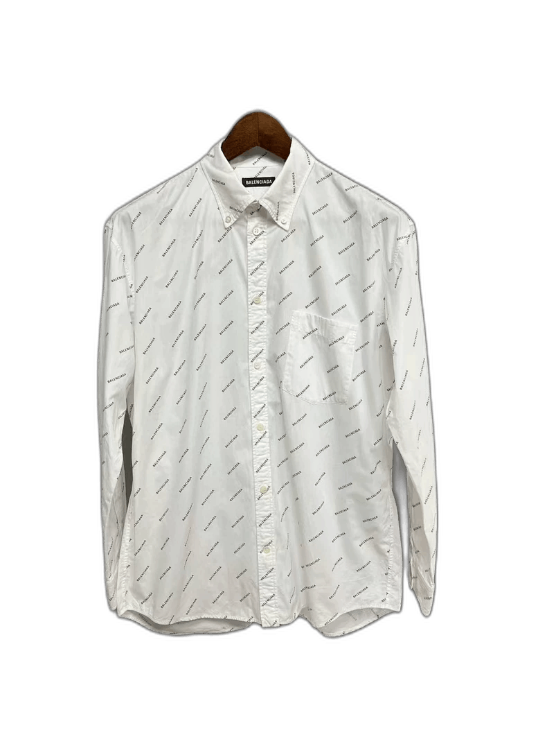 Balenciaga Balenciaga Printed Long Sleeve Shirt-2505 Size US M / EU 48-50 / 2 - 1 Thumbnail