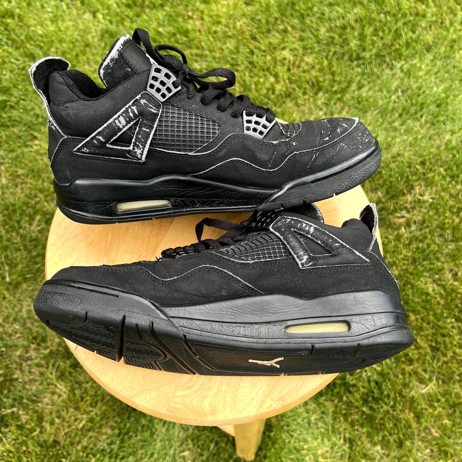 Jordan Brand × Nike Nike Air Jordan 4 Retro Black Cat 2006 Men's Shoes - Size 9 Size US 9 / EU 42 - 2 Thumbnail