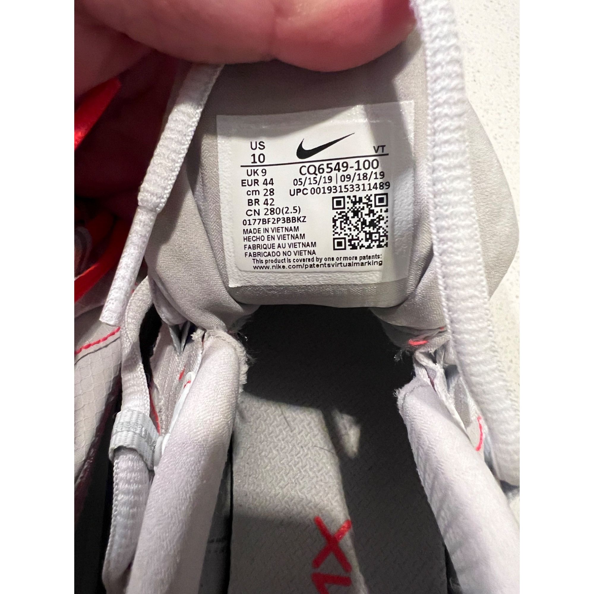 Nike Nike Air Max 270 React SP White Flash Crimson Sneakers CQ654 Size US 10 / EU 43 - 8 Thumbnail