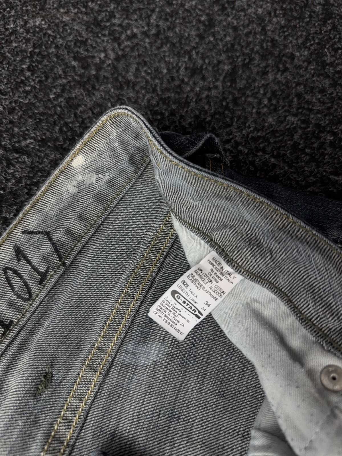 G-Star 🔥G Star PUNK OPIUM Retro Y2K BLUE GOTHIC JEANS Y2k goth Size 34" / US 12 / IT 48 - 7 Thumbnail