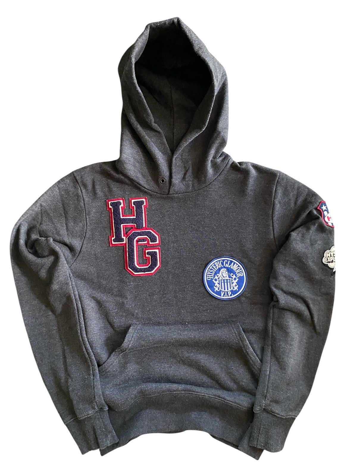 Hysteric Glamour Hysteric Glamour Hoodie with Embroidered Patch Size US S / EU 44-46 / 1 - 1 Thumbnail