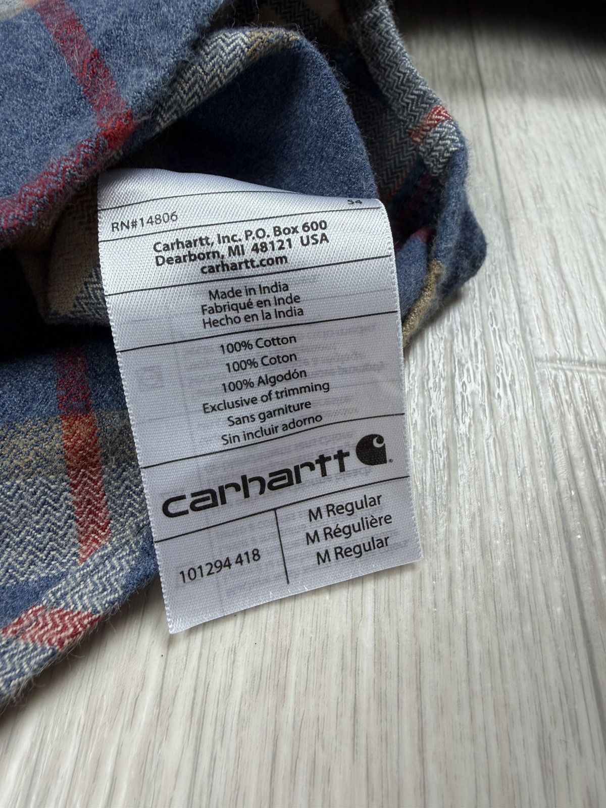 Carhartt Vintage Carhartt Flannel Shirt Tartan Plaid Rugged Workwear Size US M / EU 48-50 / 2 - 8 Thumbnail