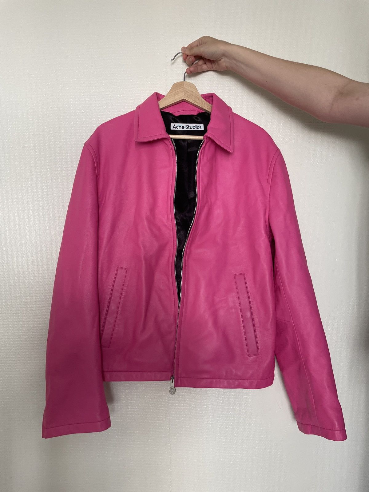 Acne Studios Acne Studios Pink Leather Jacket Size US M / EU 48-50 / 2 - 6 Thumbnail