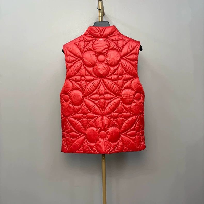 Louis Vuitton Louis Vuitton Red Puffer Vest-2506 Size US M / EU 48-50 / 2 - 2 Thumbnail