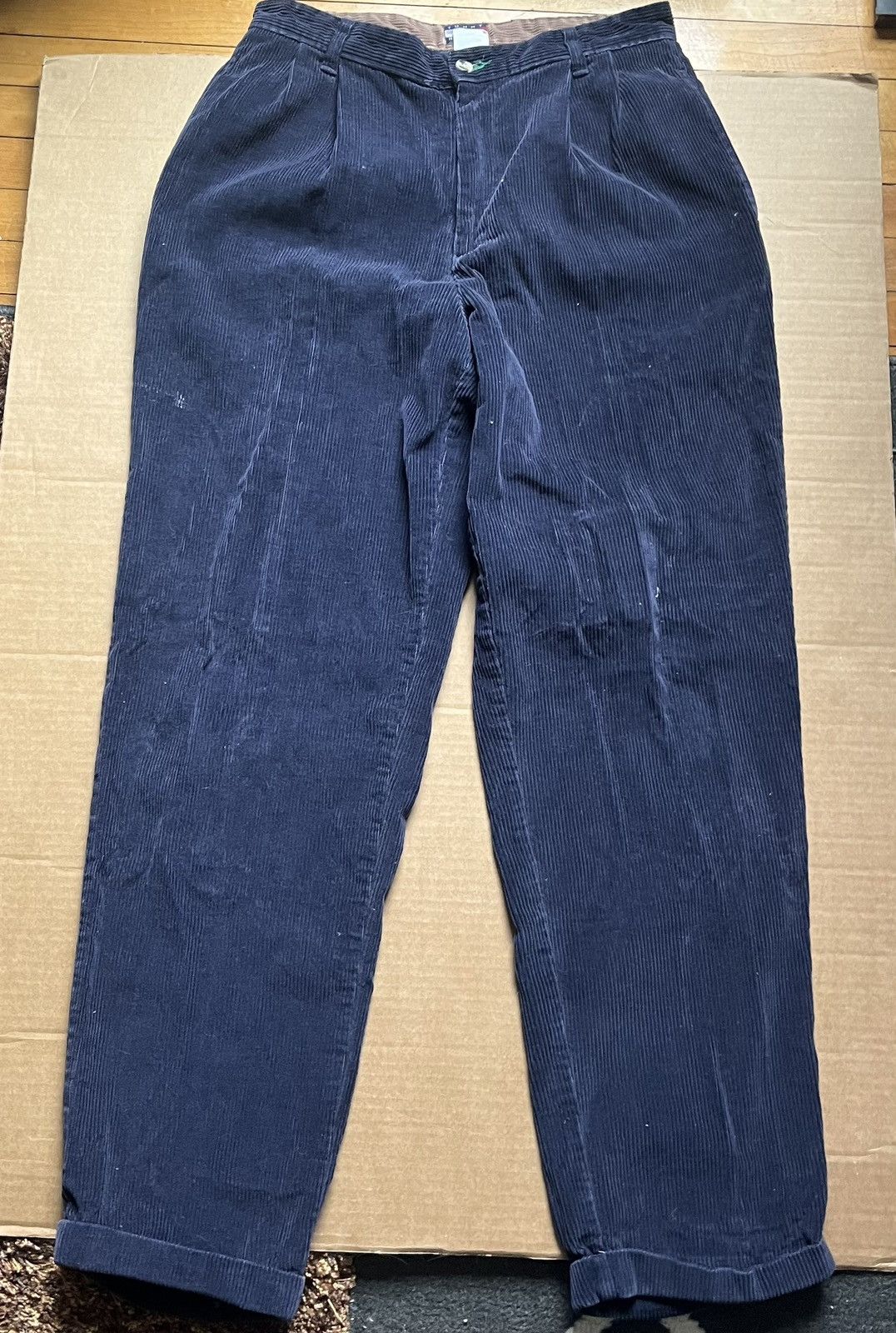 Tommy Hilfiger × Vintage Vintage Tommy Hilfiger Corduroy Pants 31x32 Size US 31 - 1 Thumbnail