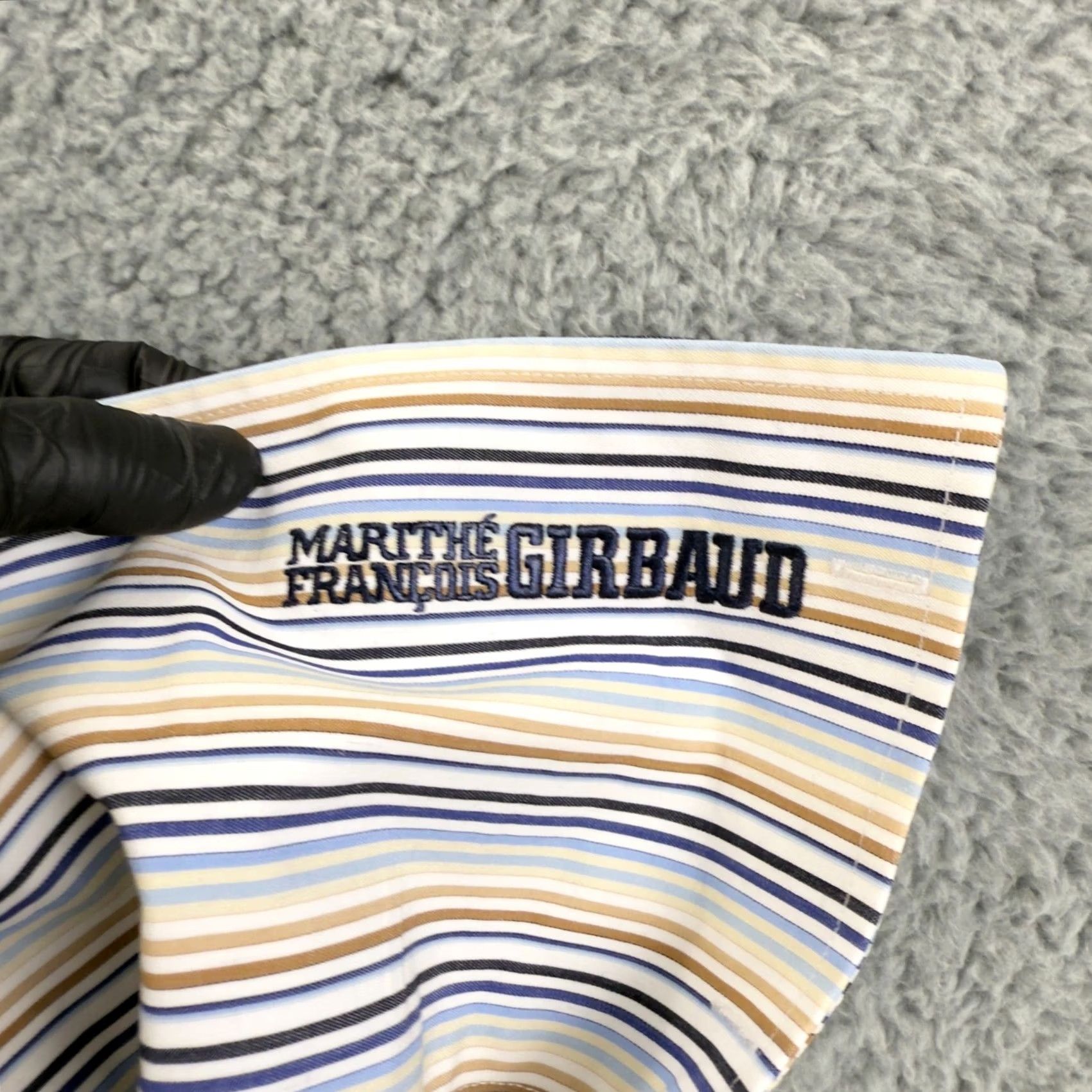 Vintage Marithe Francois Girbaud Button-Up Shirt Mens XXL Blue Stripe LS Size US XXL / EU 58 / 5 - 5 Thumbnail