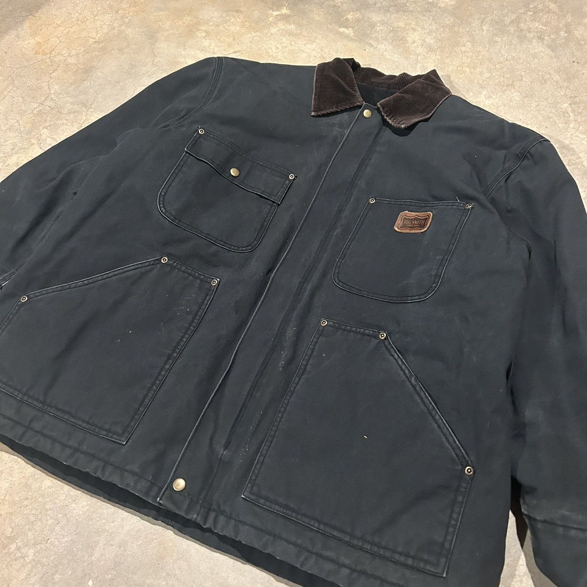 Carhartt × Vintage Crazy Vintage Faded Carhartt Style Chore Work Jacket Size US XXL / EU 58 / 5 - 3 Thumbnail