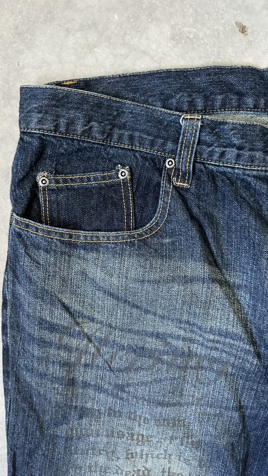 Japanese Brand VINTAGE ANTUI JEANS IF SIX WAS NINE DENIM PANG Size US 40 / EU 56 - 6 Thumbnail