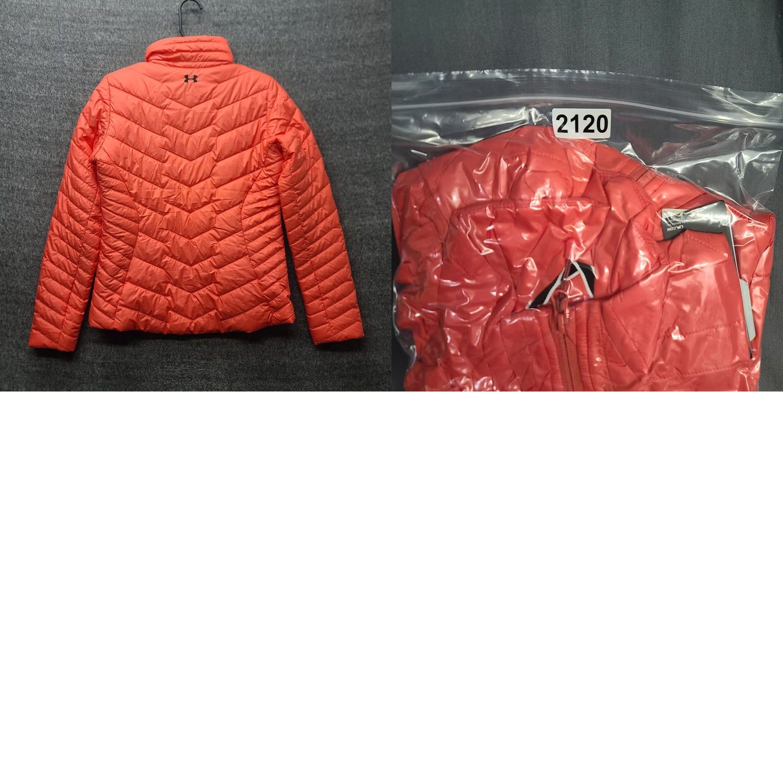 Under Armour Under Armour Jacket Womens XS Regular Quilted Puffer Softshell Zip Pink + Logo / Recyclable? Size XS / US 0-2 / IT 36-38 - 10 Thumbnail