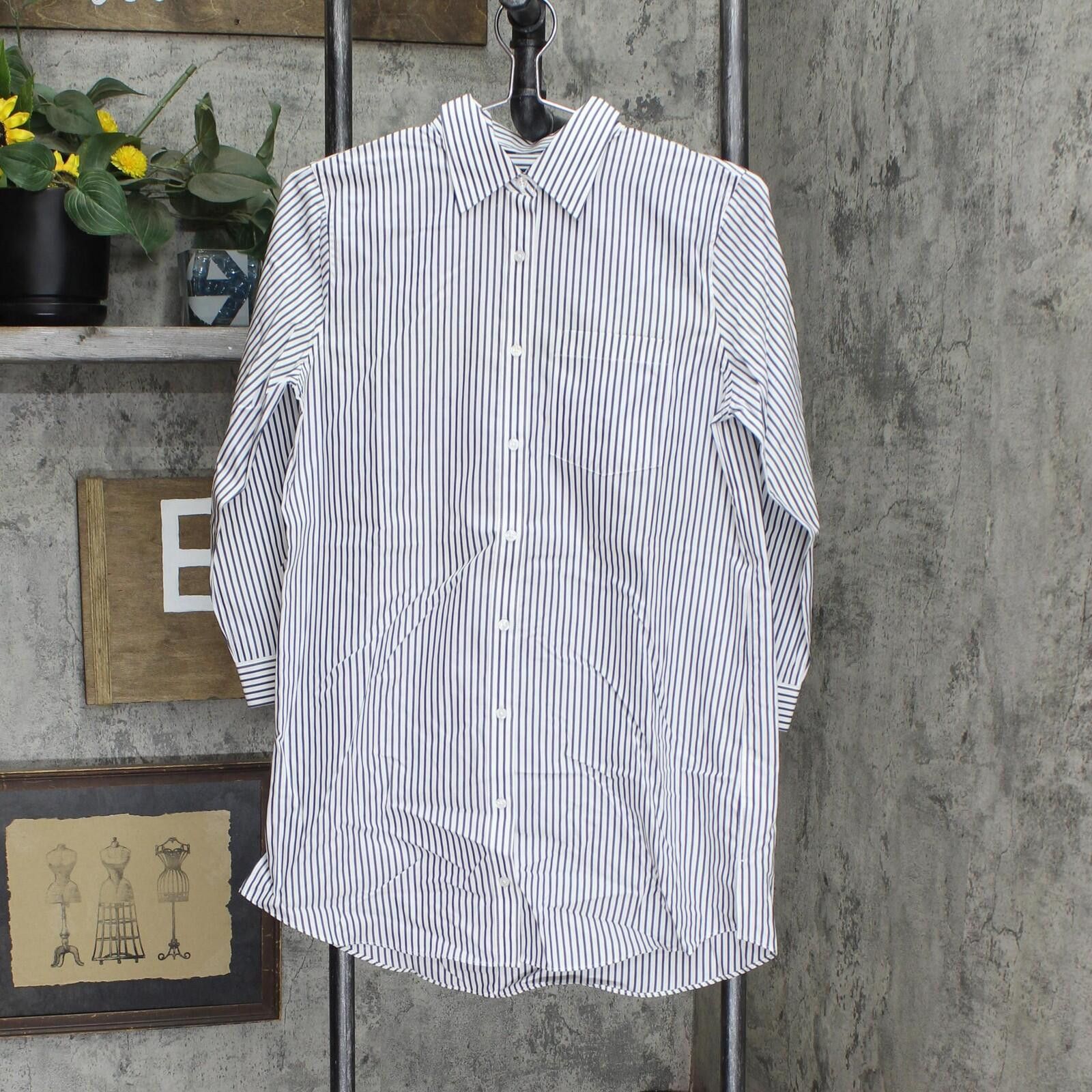 Lands' End Lands' End Up Shirt 516839-sample 2 Tall White Blue Stripe Size XS / US 0-2 / IT 36-38 - 1 Thumbnail