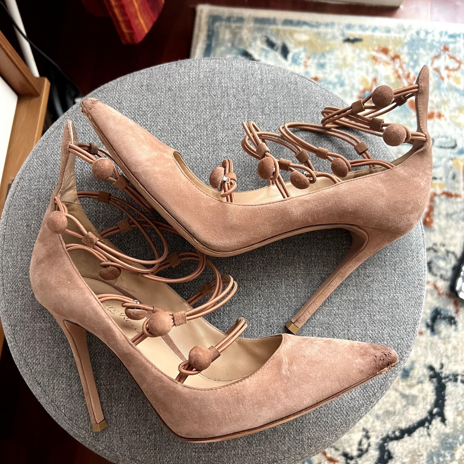 Gianvito Rossi gianvito rossi marquis suede pumps straps size 38.5 38 1/2 Size US 8.5 / IT 38.5 - 6 Thumbnail