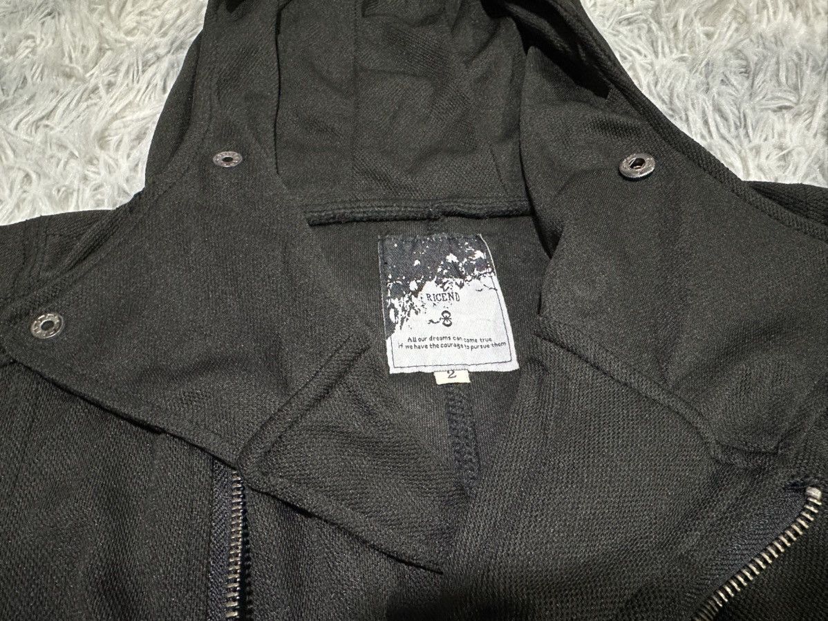 If Six Was Nine 🔥Sick Y2K Ricend Asymmetric Ninja Vest Hooded Vkei Goth Punk Size US S / EU 44-46 / 1 - 7 Thumbnail