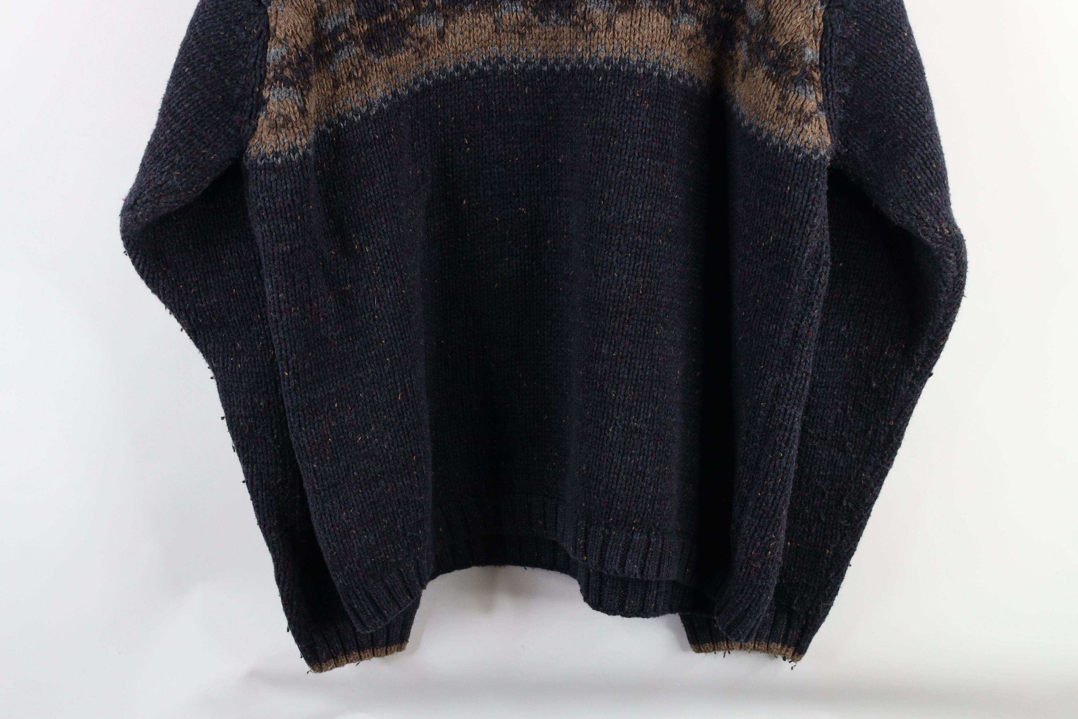 Vintage Vintage 90s Streetwear Wool Blend Knit Fair Isle Sweater Size US XL / EU 56 / 4 - 8 Thumbnail