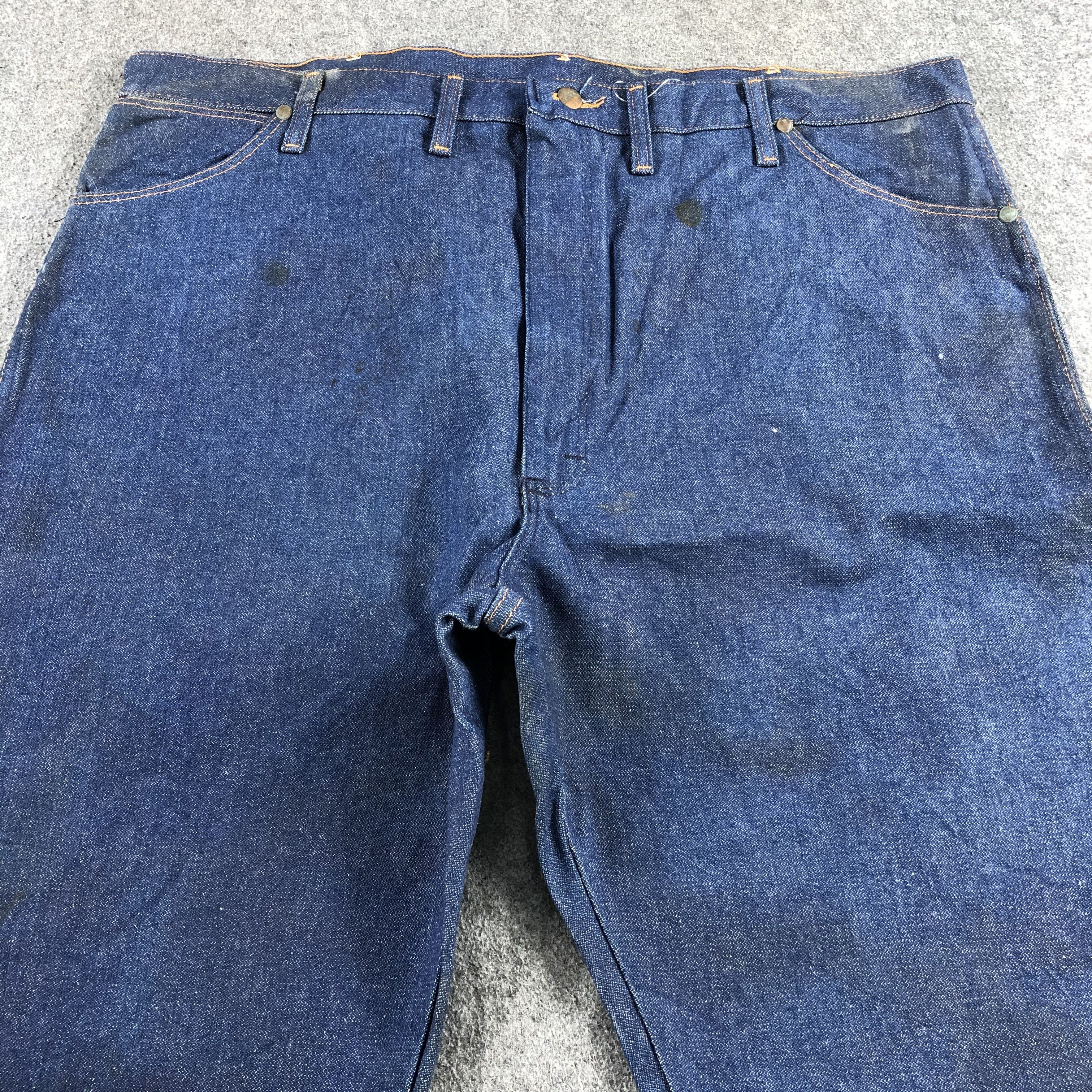 Vintage Vintage Blue Wash Wrangler Jeans-J2256 Size US 43 - 3 Thumbnail