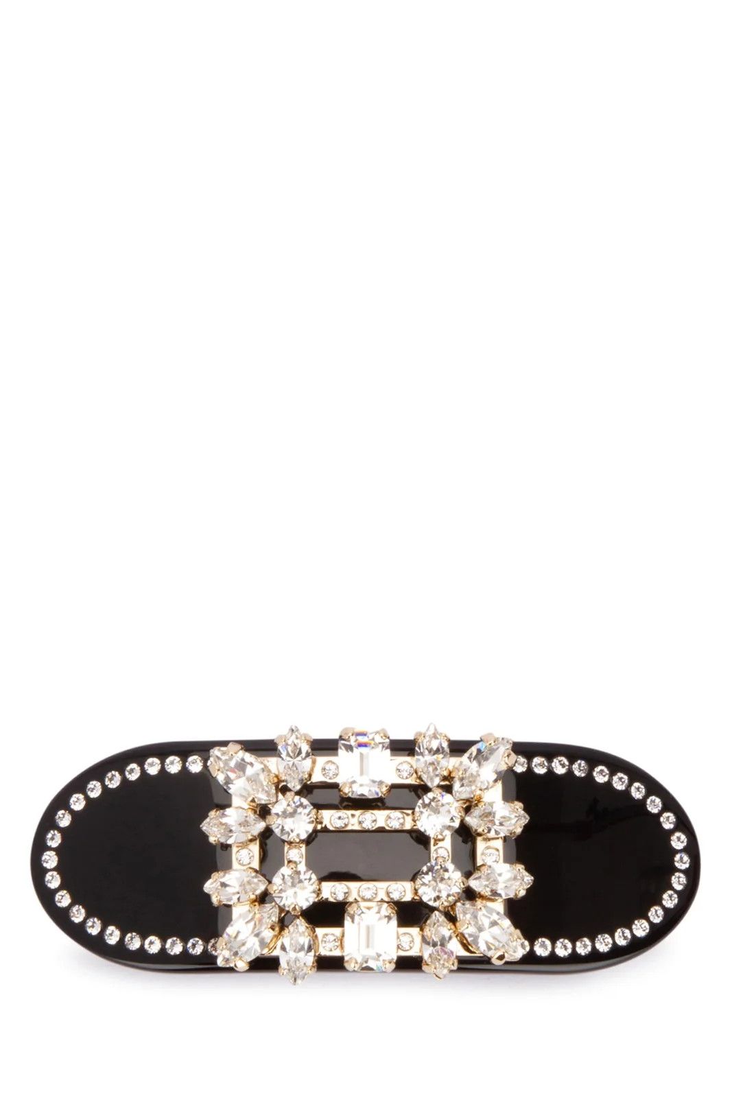 Roger Vivier o1s22i1n0824 Size: OS / Buckle Brooch Hair Clip in Black Size ONE SIZE - 1 Thumbnail