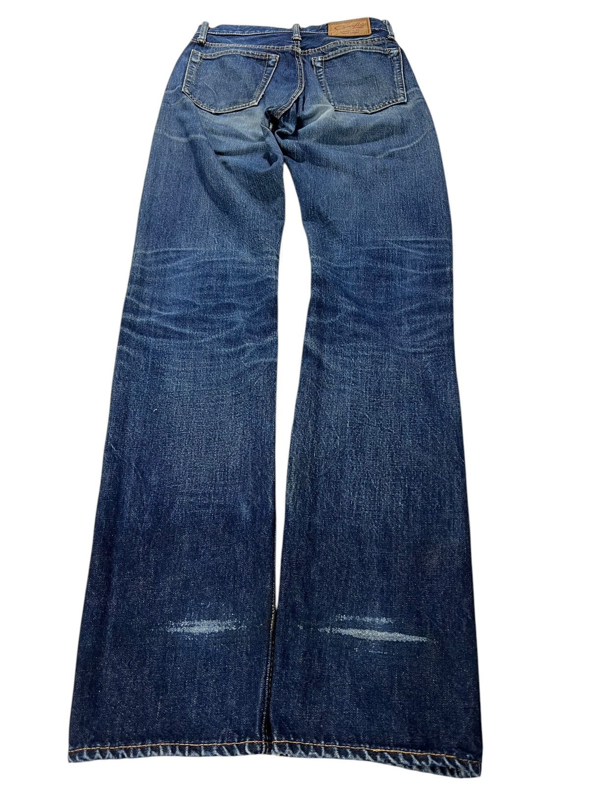 If Six Was Nine × Japanese Brand × Le Grande Bleu (L.G.B.) VINTAGE 90’S CANTON SELVEDGE DISTRESSED JEANS Size US 26 / EU 42 - 2 Thumbnail