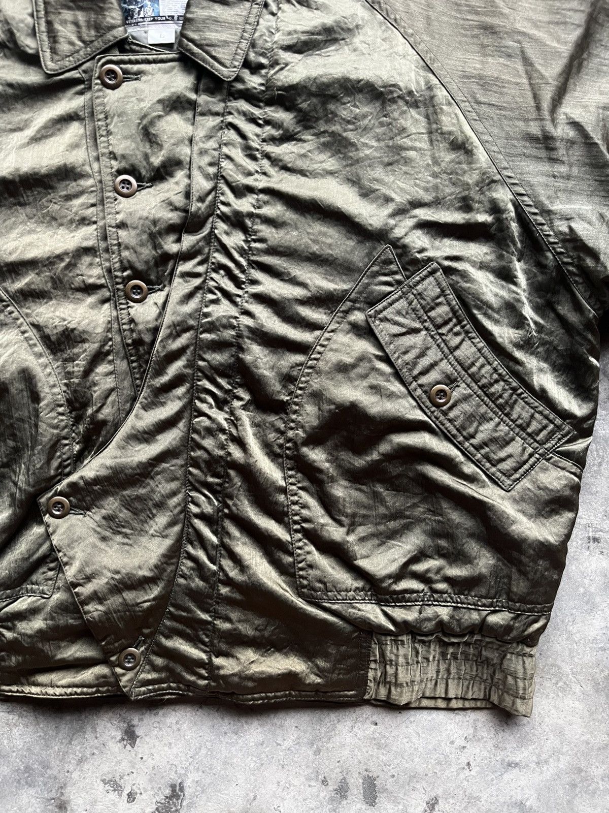 If Six Was Nine BIG LIZARD BOMBER JACKET ( Nice Design ) Size US L / EU 52-54 / 3 - 3 Thumbnail