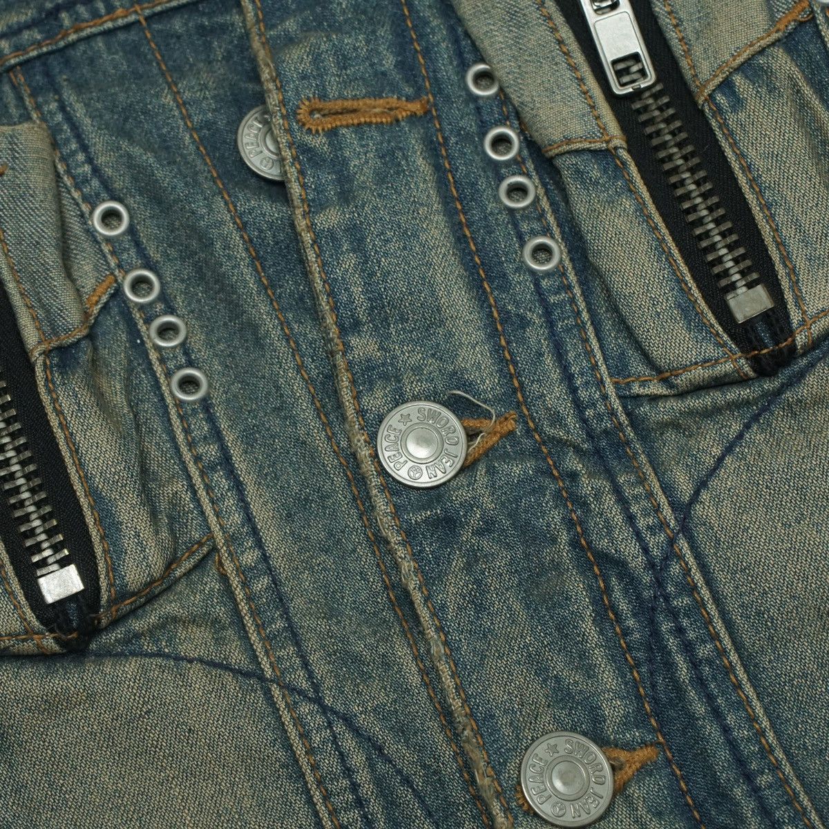 Le Grande Bleu (L.G.B.) *NoTariff Swordfish Multipocket Crop Denim Jacket Size S / US 4 / IT 40 - 3 Thumbnail