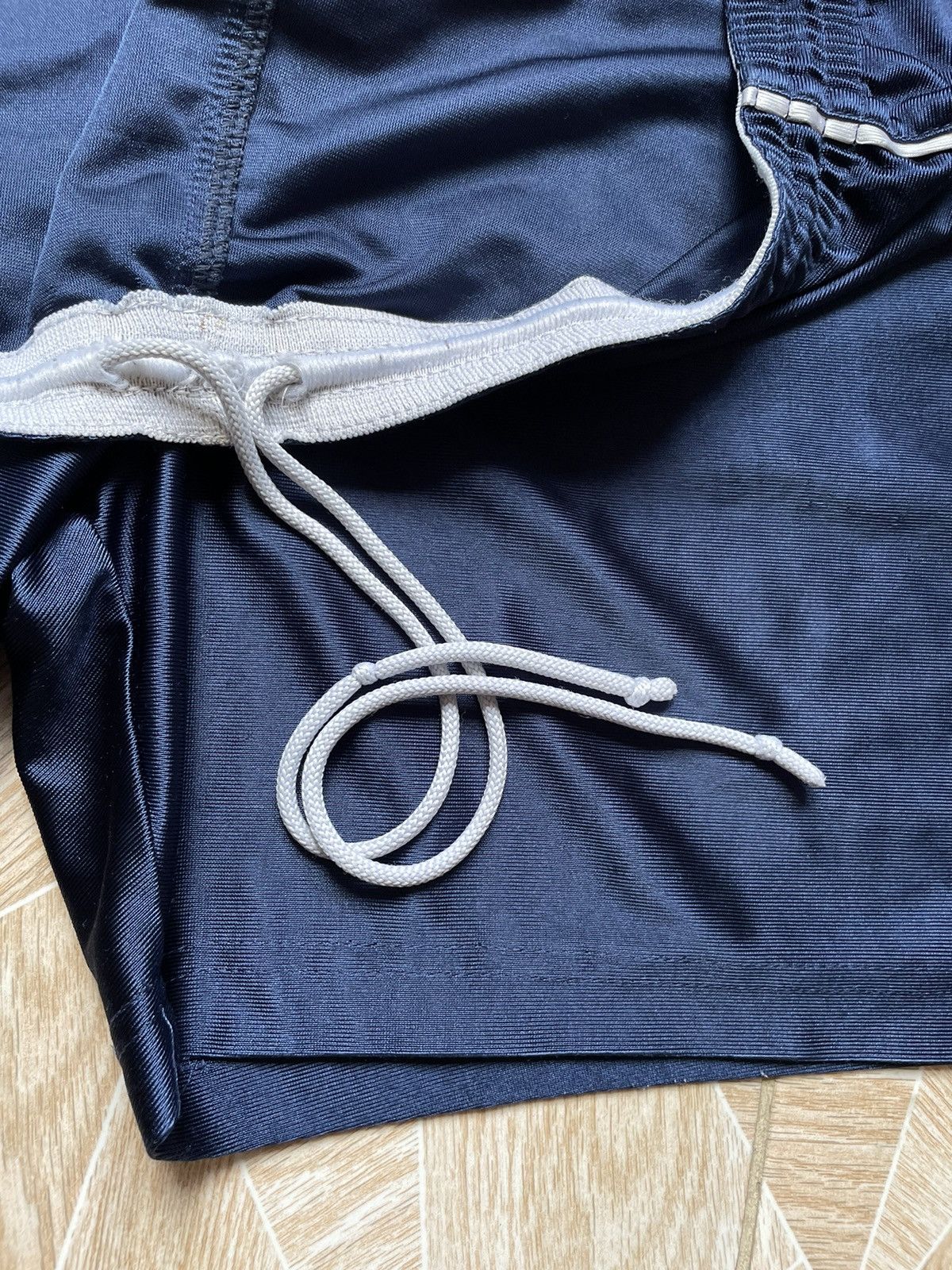 Nike × Vintage Vintage Retro Nike Shimmering Navy Shorts Swoosh Sport Drill Size US 34 / EU 50 - 5 Thumbnail