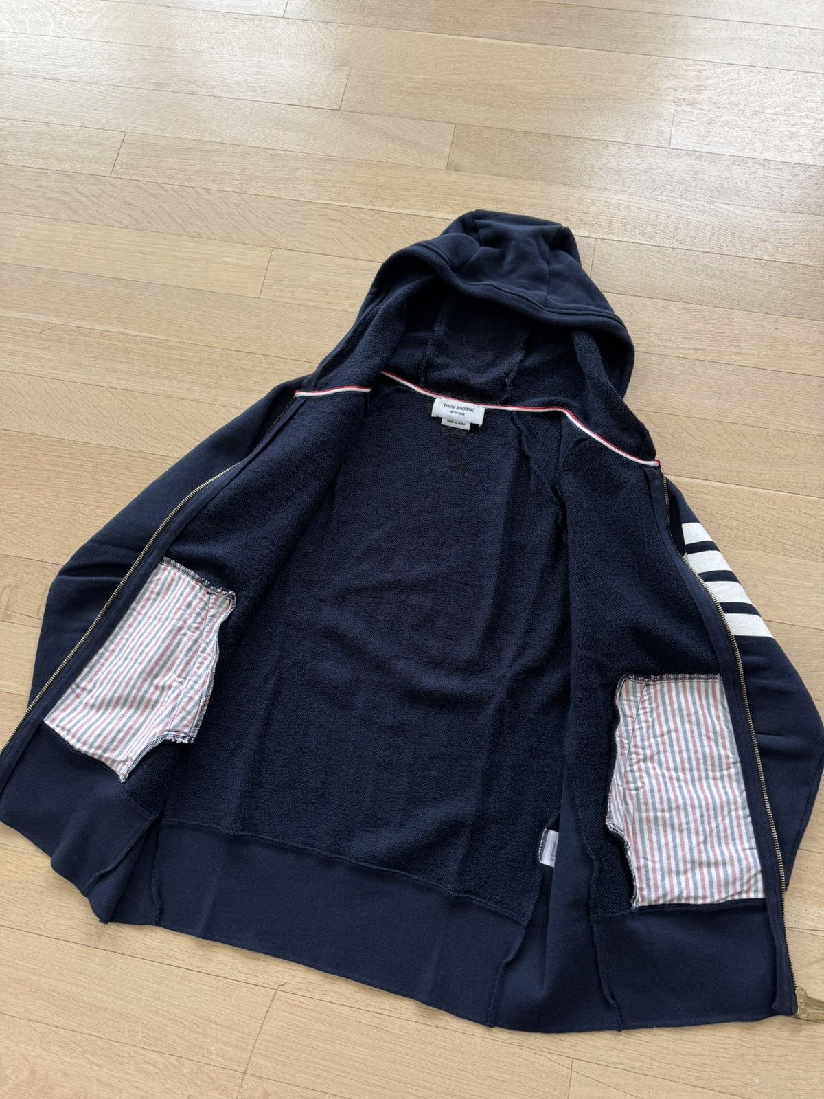 Thom Browne Navy classic hoodie Size US M / EU 48-50 / 2 - 3 Thumbnail
