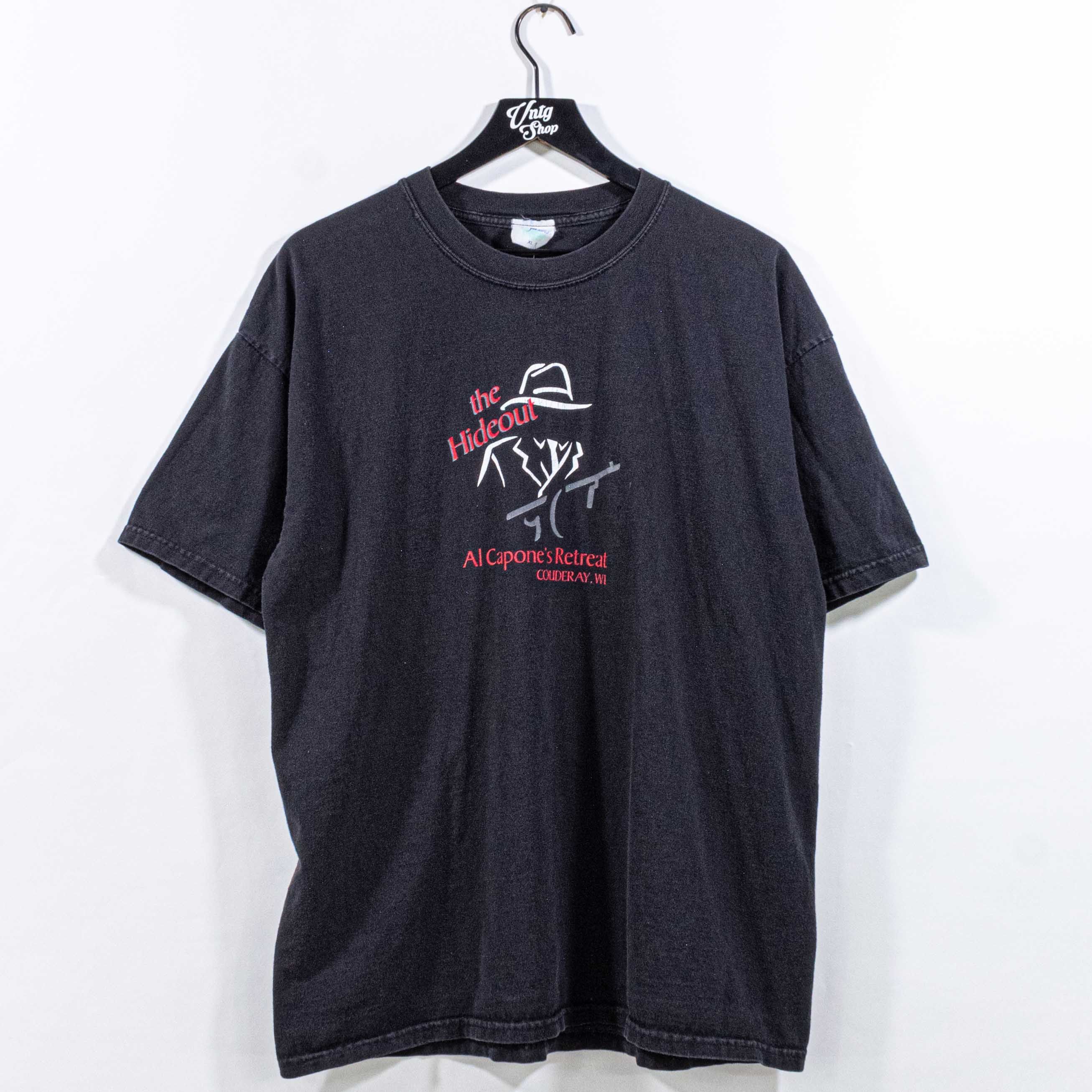 Vintage The Hideout Al Capone's Retreat T-Shirt VTG Y2K Mob Mafia Size US XL / EU 56 / 4 - 2 Thumbnail