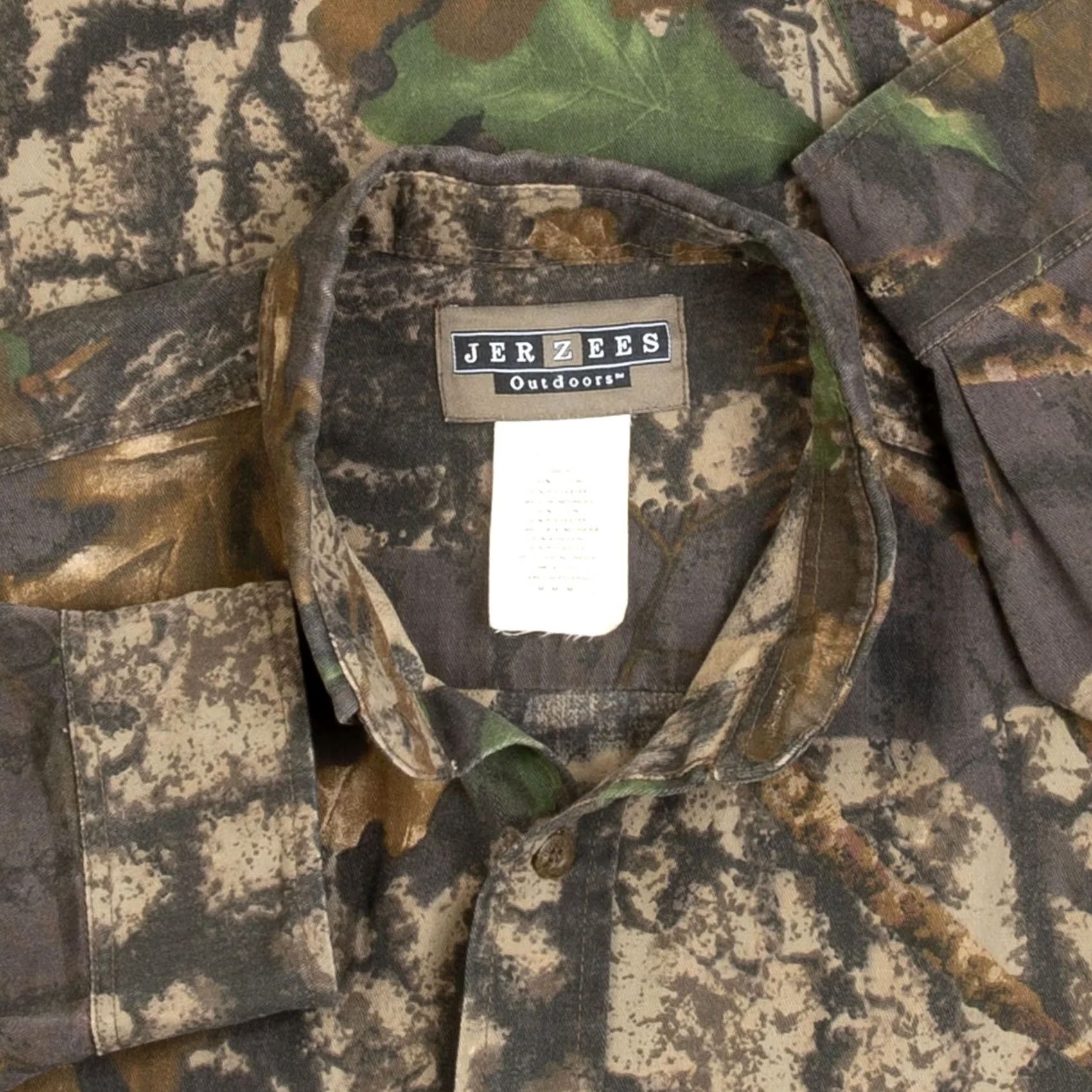 Jerzees VINTAGE Jerzees Real Tree Camo Shirt Medium Men's 1990s Brown Camouflage Size US M / EU 48-50 / 2 - 5 Thumbnail