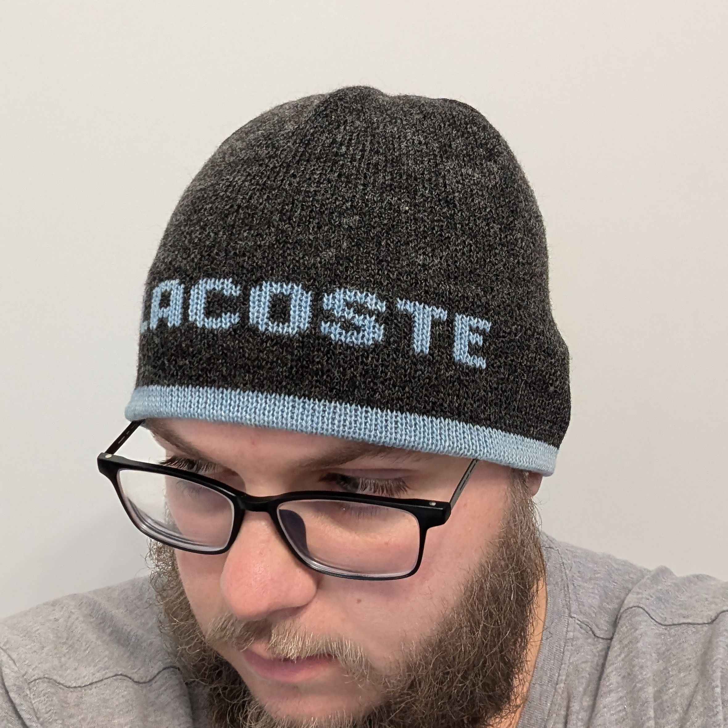 Lacoste Vintage Lacoste Wool Beanie Hat Unisex Crocodile Logo Knit Size ONE SIZE - 3 Thumbnail