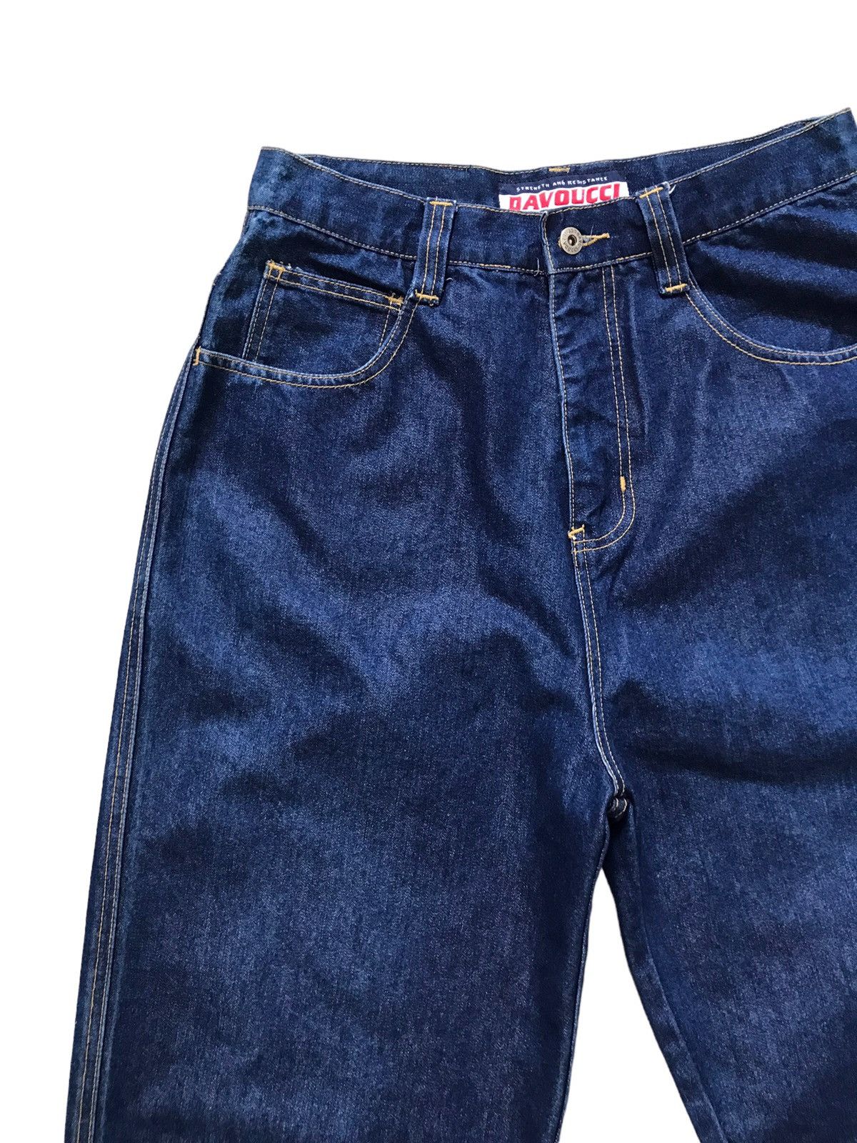 JNCO Davoucci Hiphop Baggy Relaxed Loose Blue Shine Denim Jeans Size US 32 / EU 48 - 2 Thumbnail