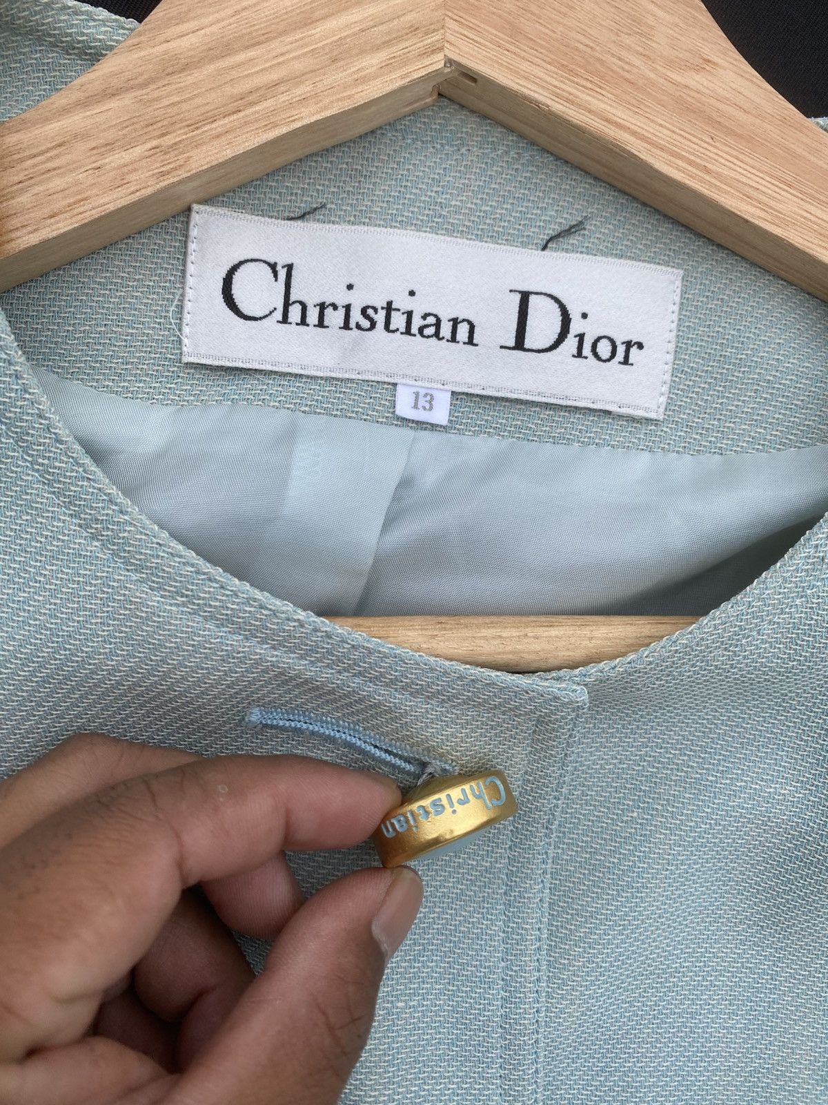 Dior Rare Vintage 90s Christian Dior Wool Suit Blazer/Jacket Size M / US 6-8 / IT 42-44 - 6 Thumbnail