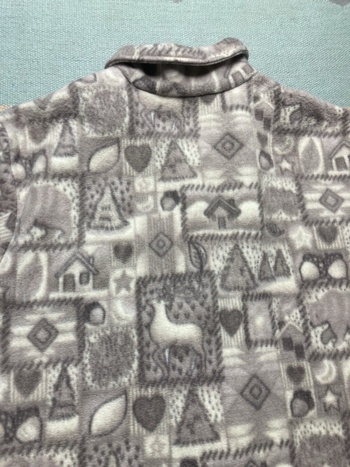 Vintage teddi fleece jacket cardigan hearts acorns cottage womens XL Size XL / US 12-14 / IT 48-50 - 5 Thumbnail