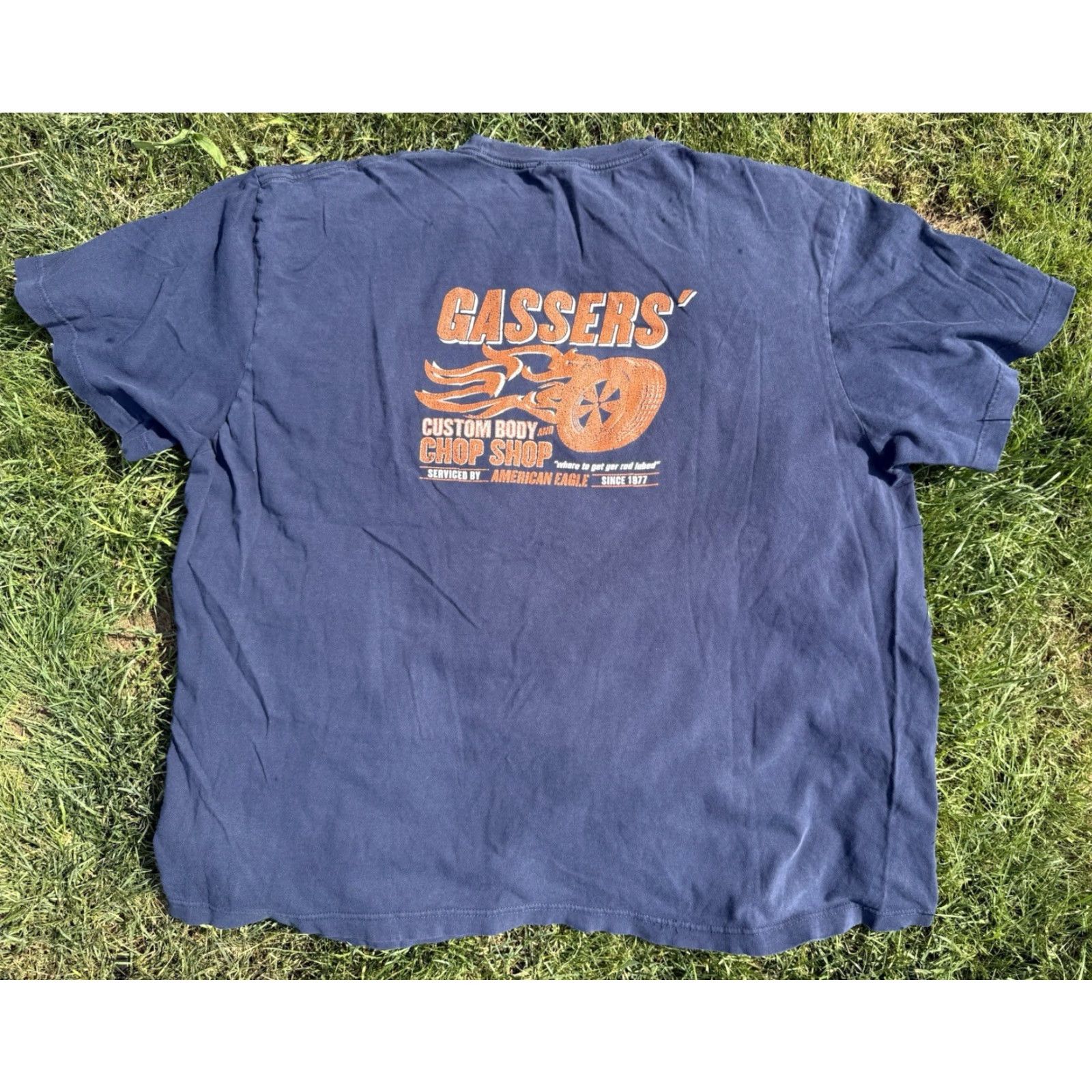 American Eagle Outfitters American Eagle T-Shirt Mens XL Gassers Chop Shop Motorcycle Vintage Y2K Logo Size US XL / EU 56 / 4 - 2 Thumbnail