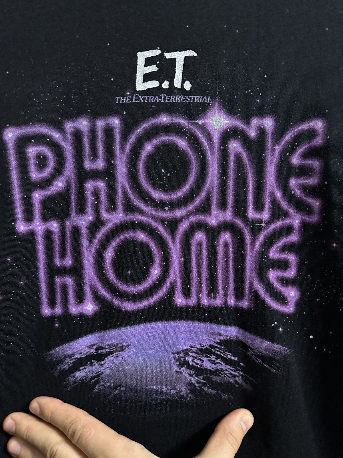 Universal Studios Rare E.T The Extra-Terrestrial Ringer Long-Sleeve Vintage Size US M / EU 48-50 / 2 - 2 Thumbnail