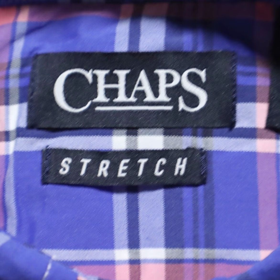 Chaps Chaps Shirt Indigo Plaid Nylon Performance Stretch Long Sleeve Button Down Men's M Size US M / EU 48-50 / 2 - 5 Thumbnail