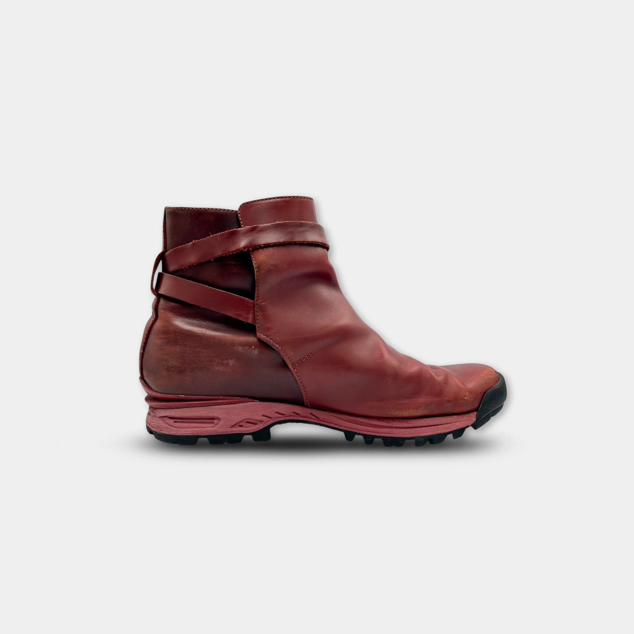 Acne Studios Acne Studios Track Oxblood Leather Boots Size US 8 / EU 41 - 4 Thumbnail