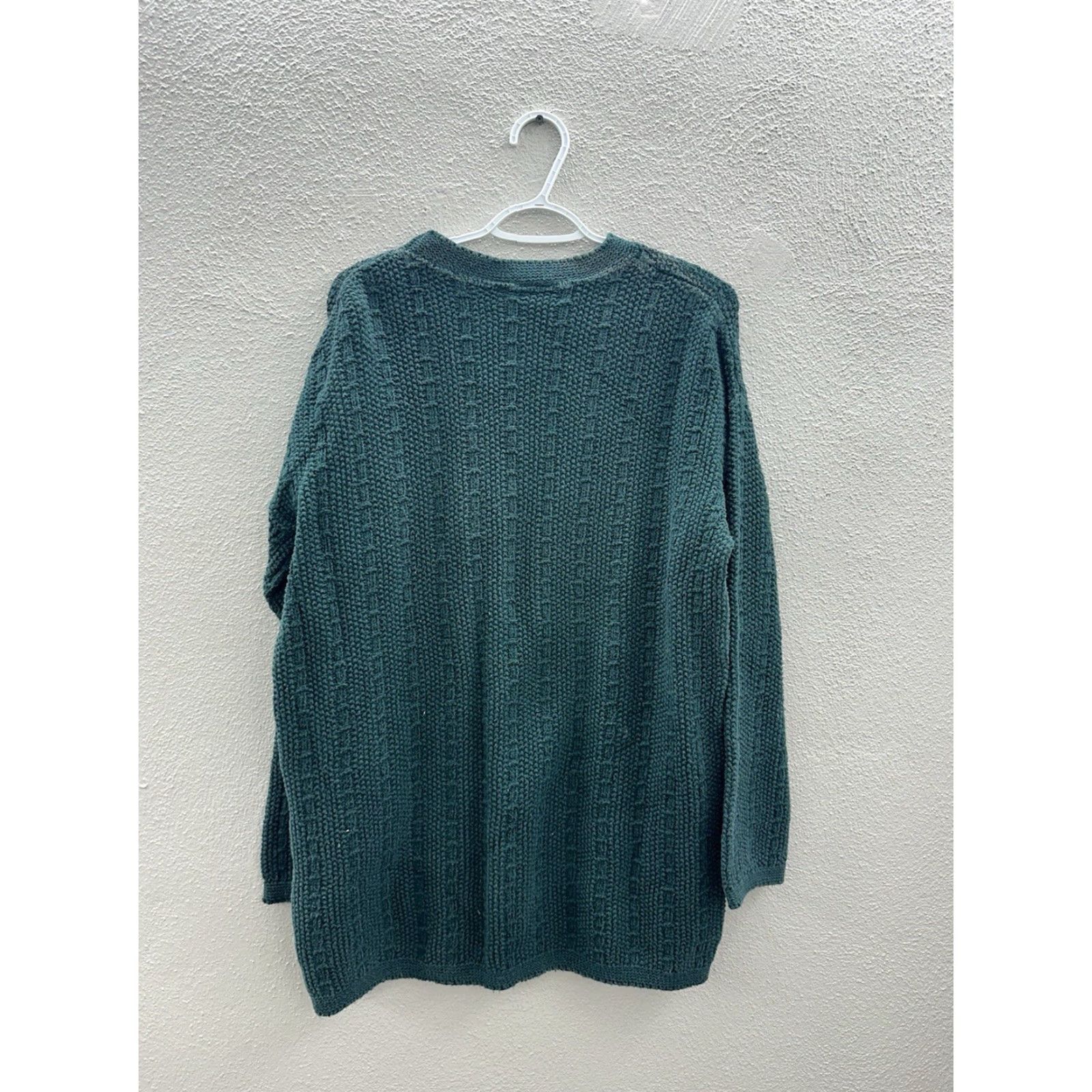 Basic Editions Basic Editions Womens Sweater Knit Long Sleeve Green Vintage Size Large Pullover Knit 80s 90s Classic Clothing Size L / US 10 / IT 46 - 7 Thumbnail