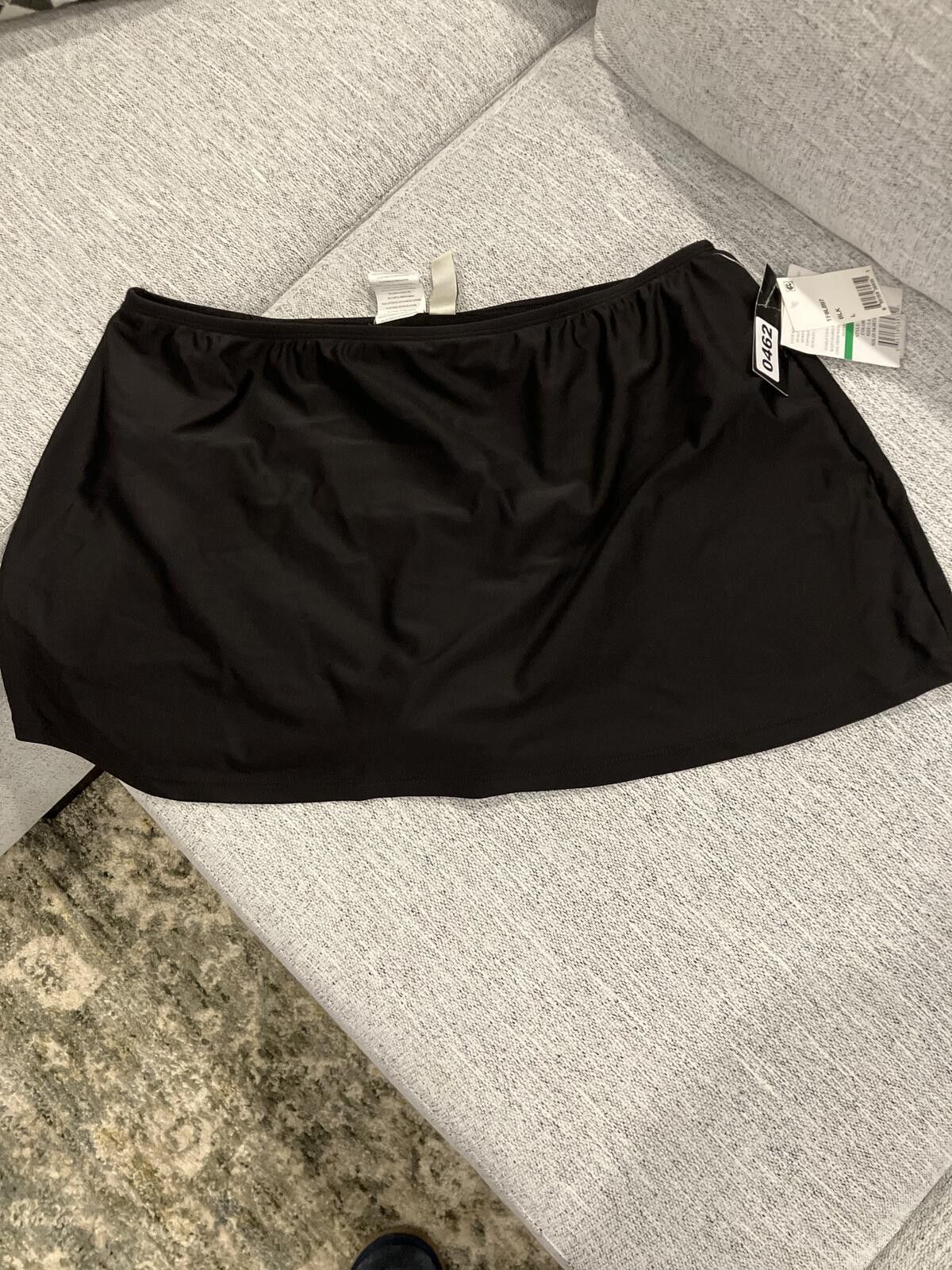 Other NWT 24th & Ocean Black Swim Skirt w/Attached Bottoms Size L Size ONE SIZE - 1 Thumbnail