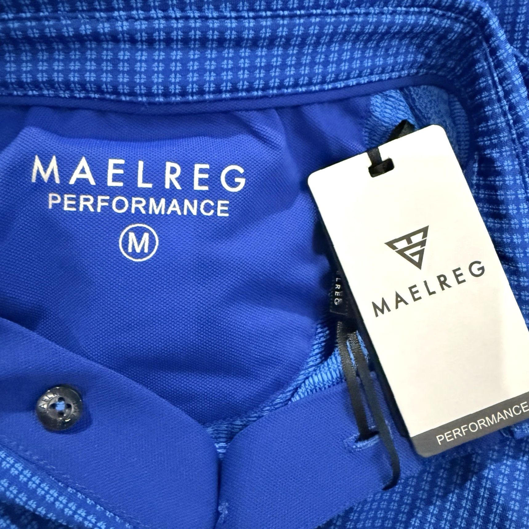Vintage NWT Maelreg Blue Athletic Polo Shirt Men's Regular Size M Size US M / EU 48-50 / 2 - 4 Thumbnail