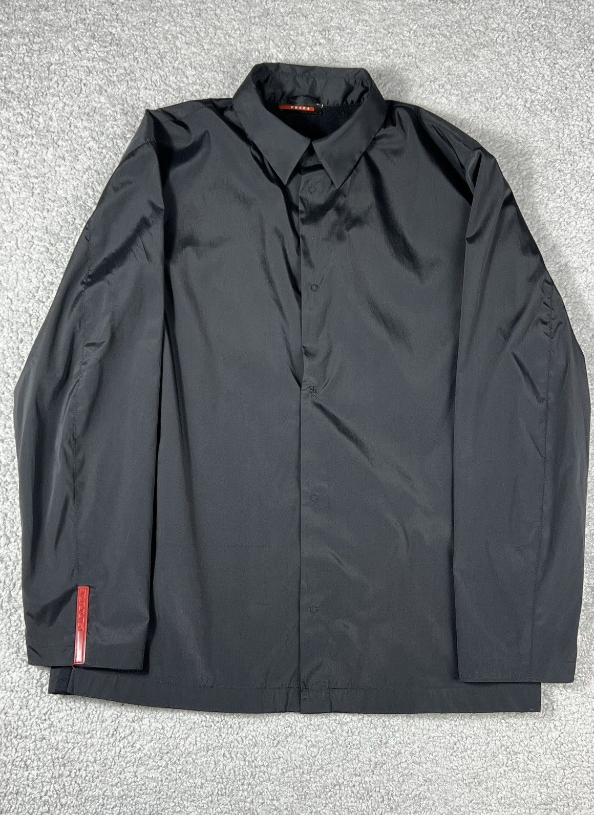 Prada Vintage Prada Red Tab Black Nylon Shirt Size S Size US S / EU 44-46 / 1 - 1 Thumbnail