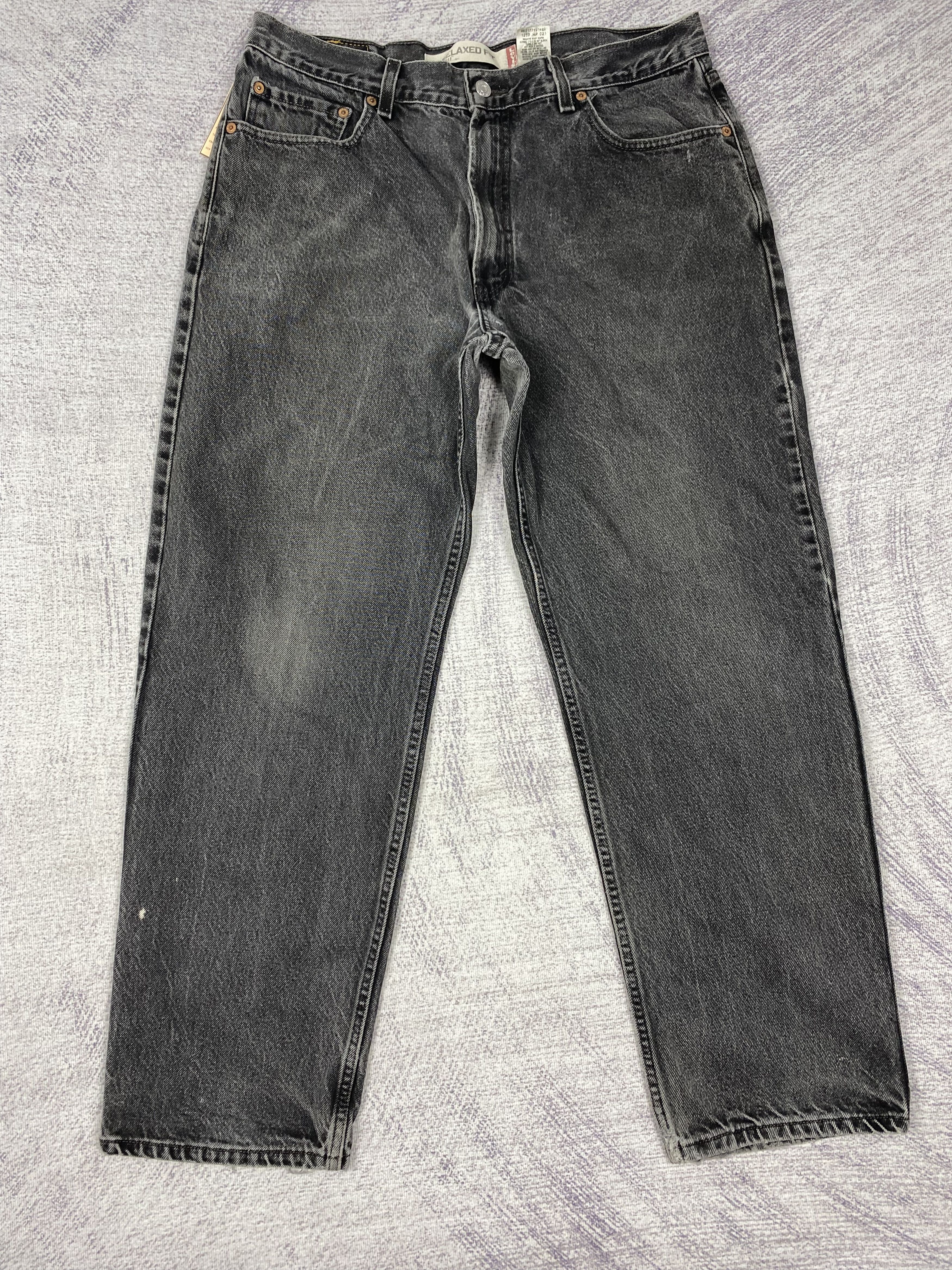 Levi's Vintage Levi's 550 Relaxed Fit Black Denim Jeans PT0482 Size US 36 / EU 52 - 1 Thumbnail