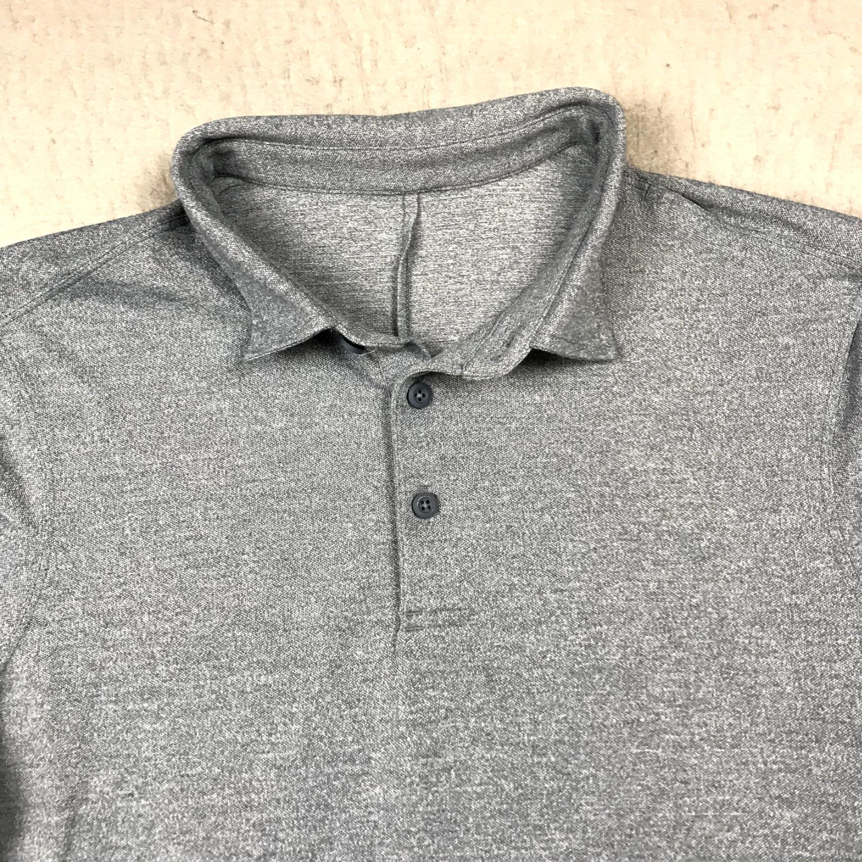 Lululemon Lululemon Polo Shirt Mens Medium Blue Gray Golf Pique Evolution Casual Active Shirt Polo Men M Blue Size US M / EU 48-50 / 2 - 2 Thumbnail