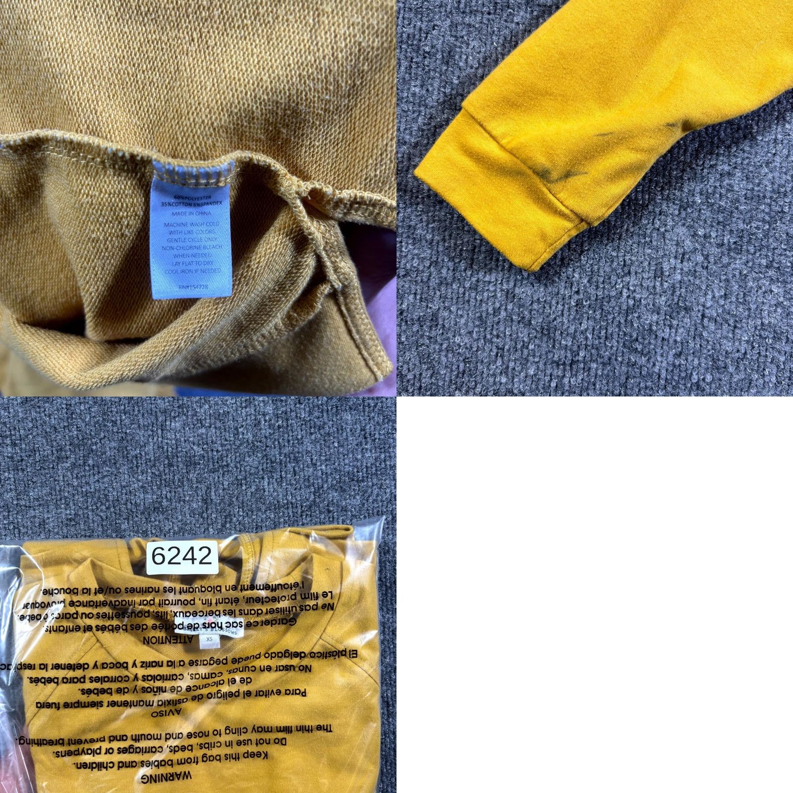 Vintage Bailey's Blossoms Sweatshirt Women XS Yellow Stretch Graphic Boss Lady Oversized Sweatshirt Size XS / US 0-2 / IT 36-38 - 8 Thumbnail