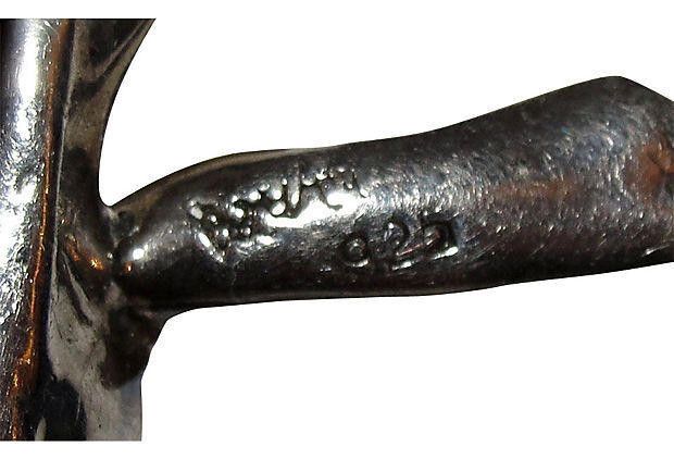 Designer Sterling Silver Figural Bow Pin Size ONE SIZE - 5 Thumbnail