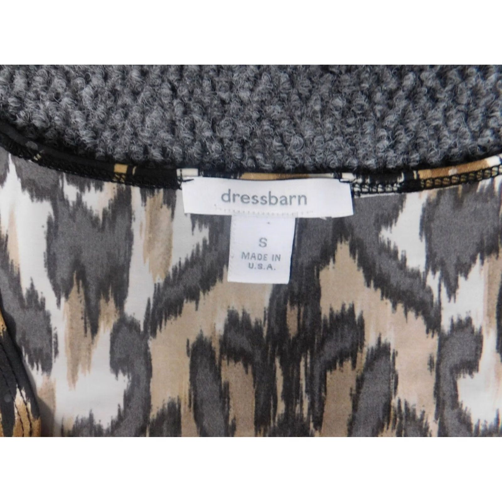 Vintage Dressbarn Blouse S Women Brown Long Sleeve Collared Pullover Stretch Designer Geometric Casual Vintage No Size S / US 4 / IT 40 - 5 Thumbnail