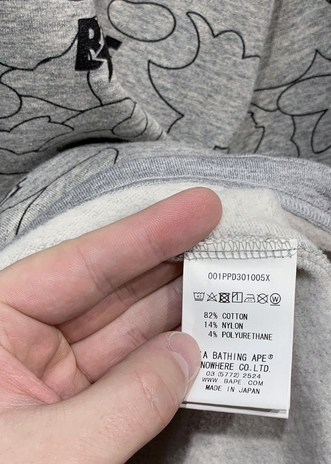 Bape Bape Grey Neoprene Cloud Hoodie Size US XL / EU 56 / 4 - 8 Thumbnail