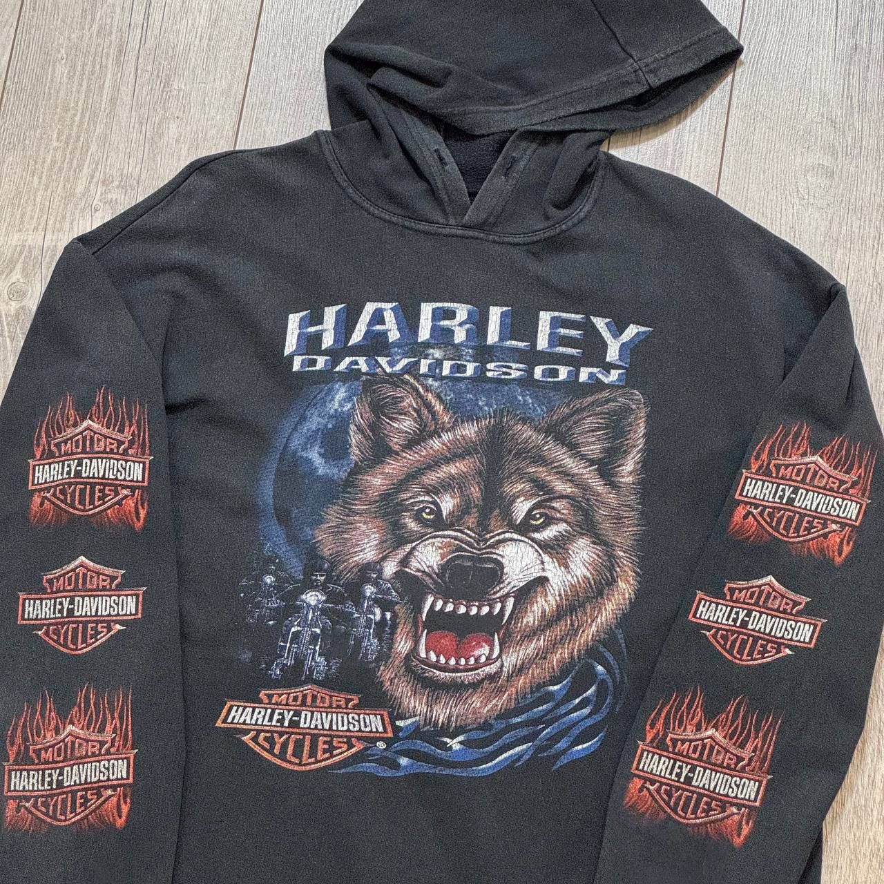 Harley Davidson × Vintage Vintage 80s/90s Harley Davidson Hoodie Size US XL / EU 56 / 4 - 5 Thumbnail