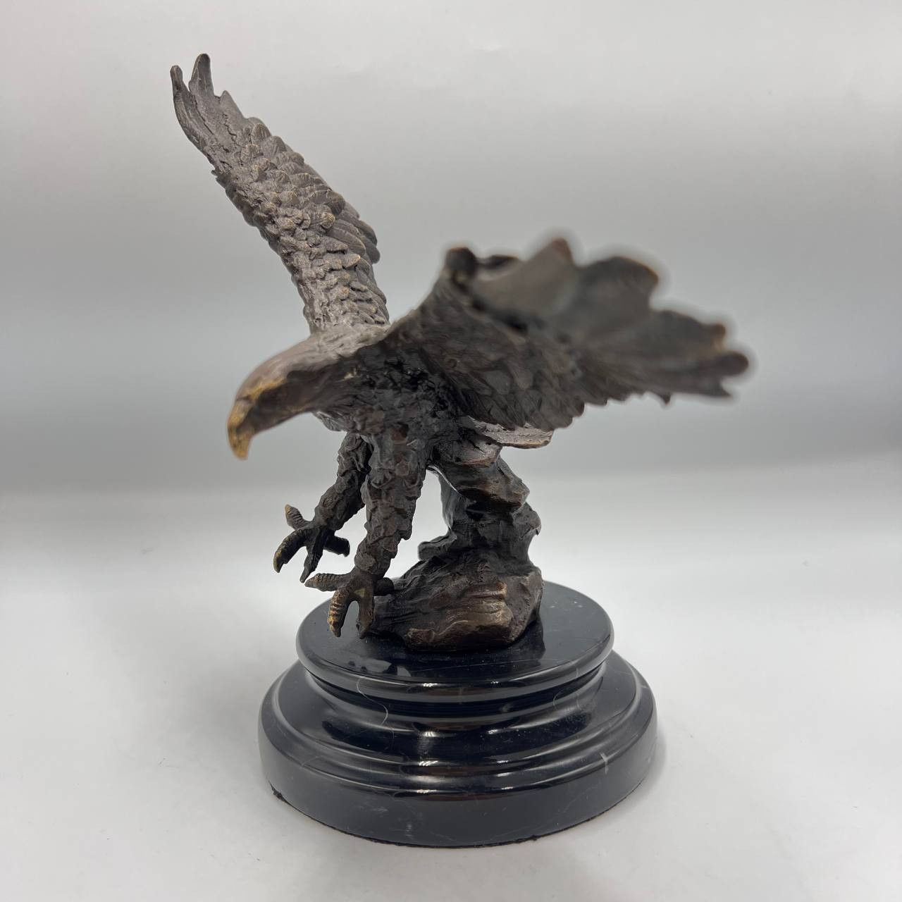 Vintage Vintage Collectible Solid Bronze Figure Statue Bird Eagle Size ONE SIZE - 4 Thumbnail